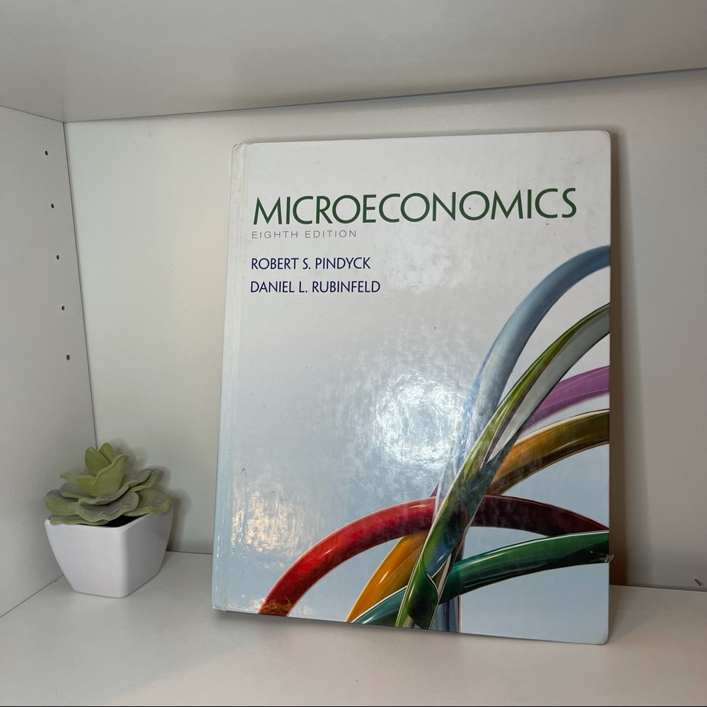 Microeconomics Eighth Edition textbook, by Robert Pindyck and Daniel Rubinfeld